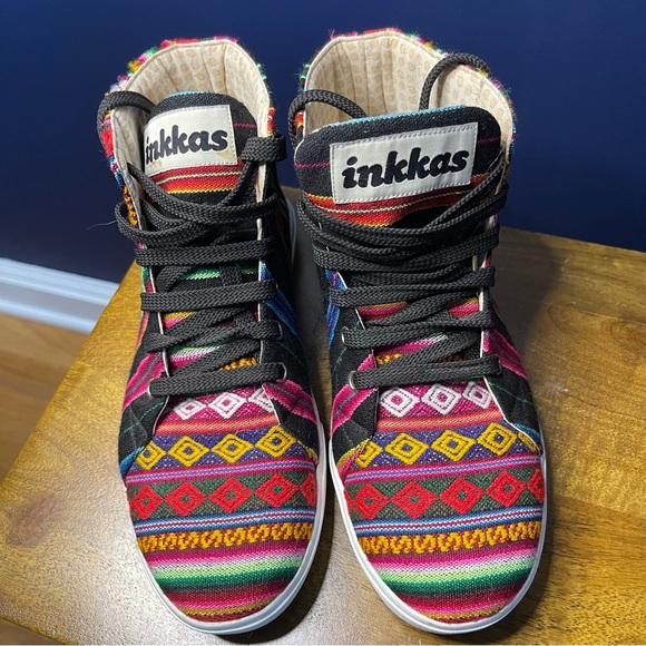 INKKAS Colorful High-Top Sneakers - Picture 2 of 5